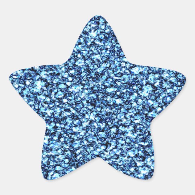 Sticker Parties scintillant bleues (Devant)