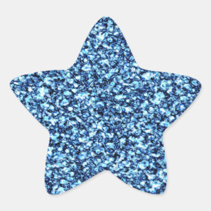 Sticker Parties scintillant bleues