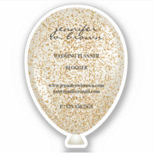 Sticker Parties scintillant de ballon Sparkle Texture