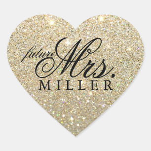 Sticker - Parties scintillant Heart Fab future Mme