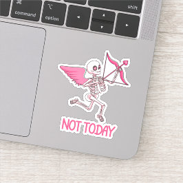 Sticker Pas aujourd'hui Cupid drôle jour anti-Valentines