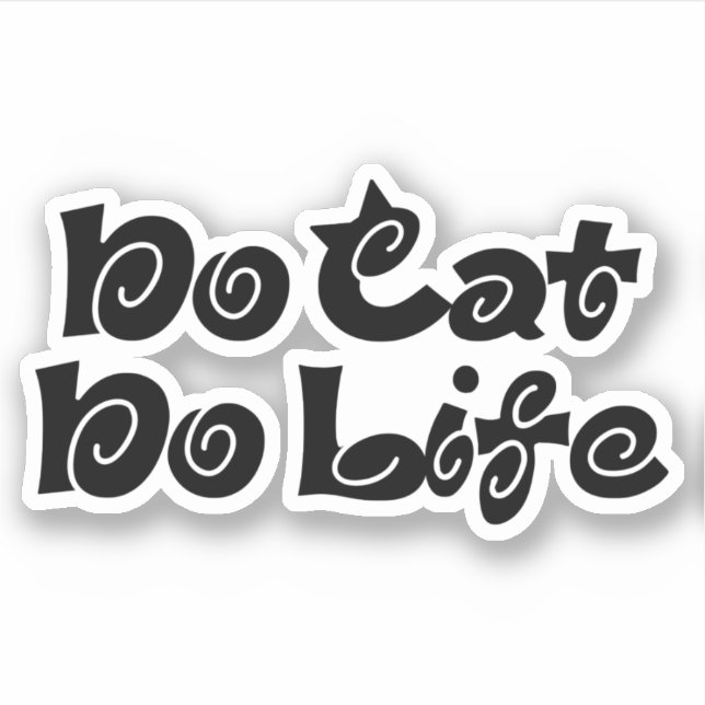 Sticker Pas de chats, pas de vie (Devant)