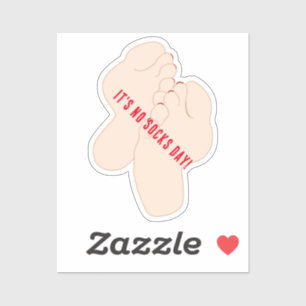 Sticker Pas de pieds de jour chaussettes