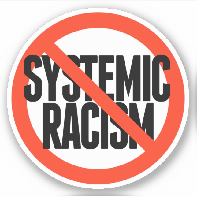 Sticker Pas de racisme systémique (Devant)