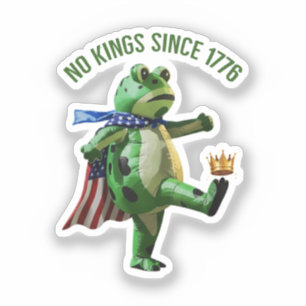 Sticker Pas de rois depuis 1776 Portland Frog Grenouille