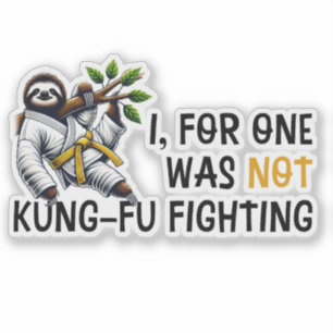 Sticker Pas le combat de Kung-Fu