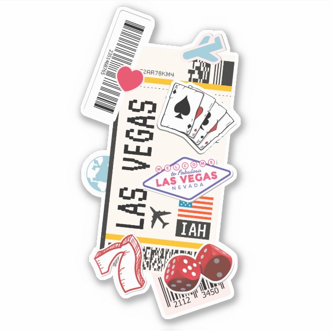 STICKER PASS LAS VEGAS NEVADA USA (Devant)