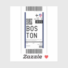 Sticker Passe d'embarquement à Boston (BOS)