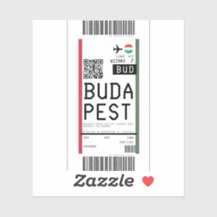 Sticker Passe d'embarquement à Budapest (BUD)