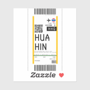 Sticker Passe d'embarquement à Hua Hin Thailand (HHQ)