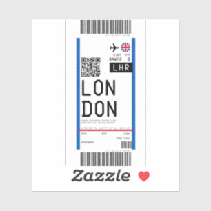 Sticker Passe d'embarquement à Londres (LHR)