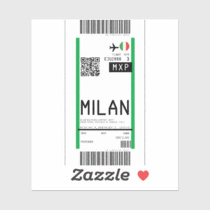 Sticker Passe d'embarquement à Milan (MXP)
