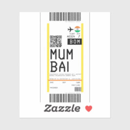 Sticker Passe d'embarquement à Mumbai (BOM)