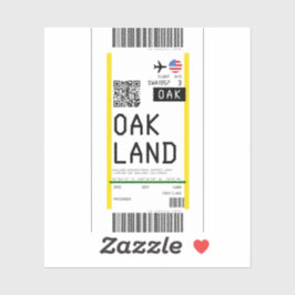 Sticker Passe d'embarquement à Oakland (OAK)