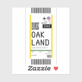 Sticker Passe d'embarquement à Oakland (OAK)