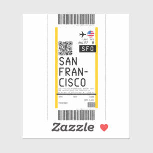 Sticker Passe d'embarquement à San Francisco (SFO)