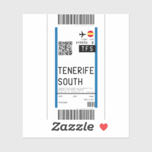 Sticker Passe d'embarquement à Tenerife Sud (TFS)