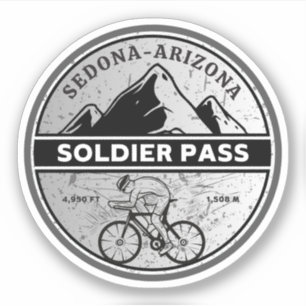 Sticker passeport de soldat sentiers de randonnée Arizona