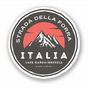 Sticker passo della forra à moto italien apls