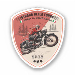 Sticker passo della forra dans les applications moto itali