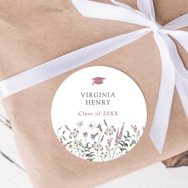 Sticker Pastel Floral Graduation (Pastel Floral Graduation Sticker by Painted Paperie
)