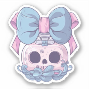 Sticker Pastel Goth Crâne parfum