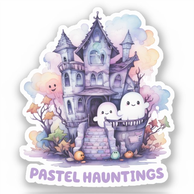 Sticker Pastel Hauntings (Recto)