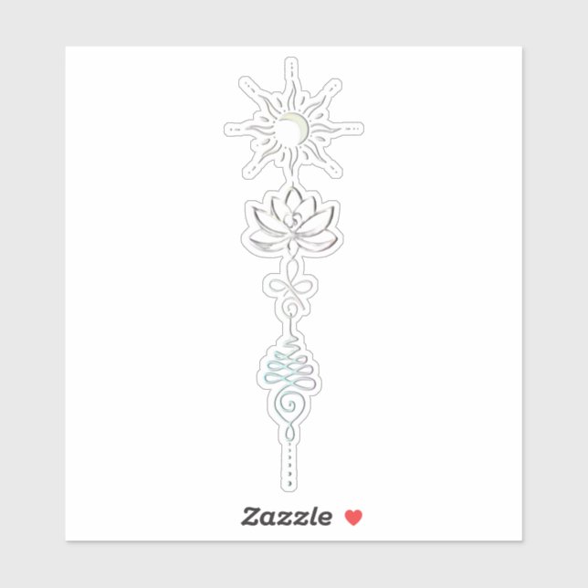 Sticker Pastel Unalome Group (Feuille)
