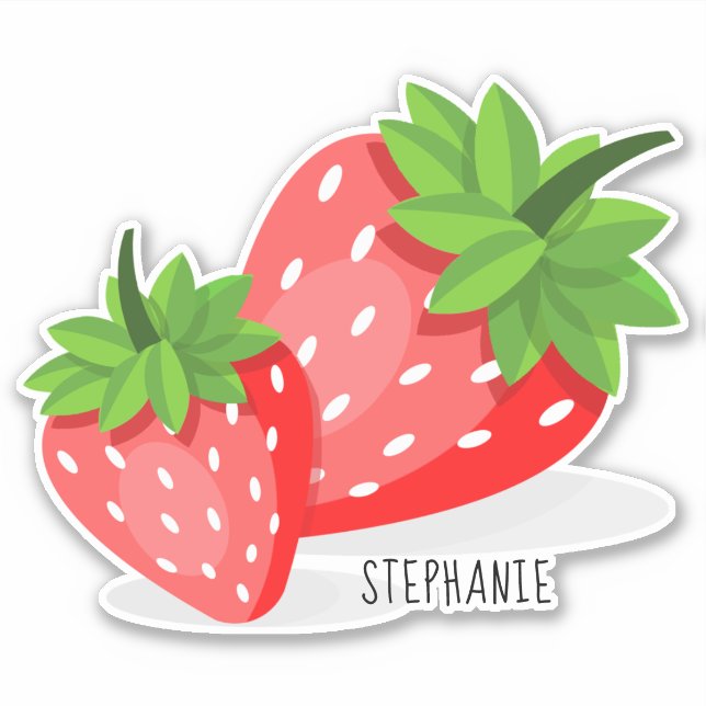 Sticker Patch fraise (Devant)
