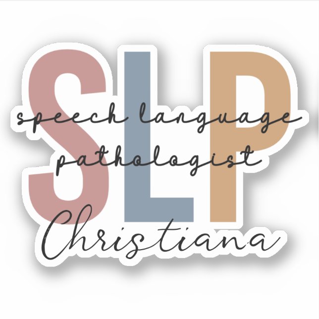 Sticker Pathologiste du langage SLP personnalisé (Devant)