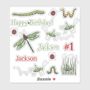 Sticker Pâtisseries mignonnes Fête Anniversaire Favoriser 