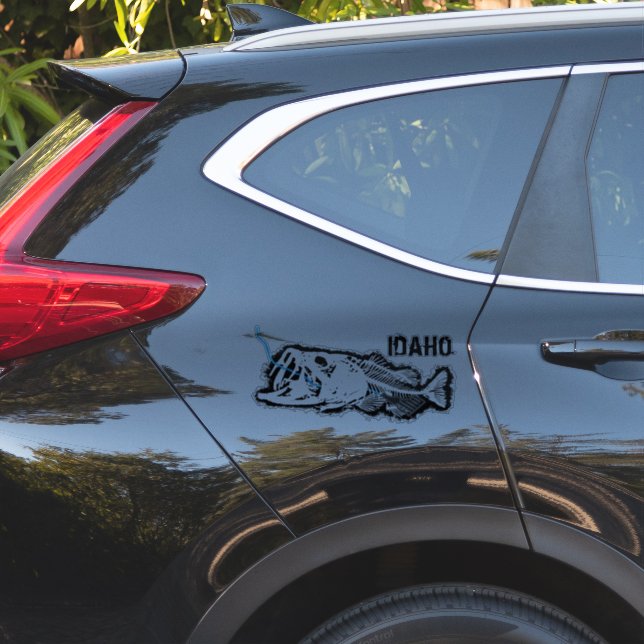 STICKER PATRIOTE - IDAHO SAUVAGE - UNE MAUVAISE BASE (Coté voiture)