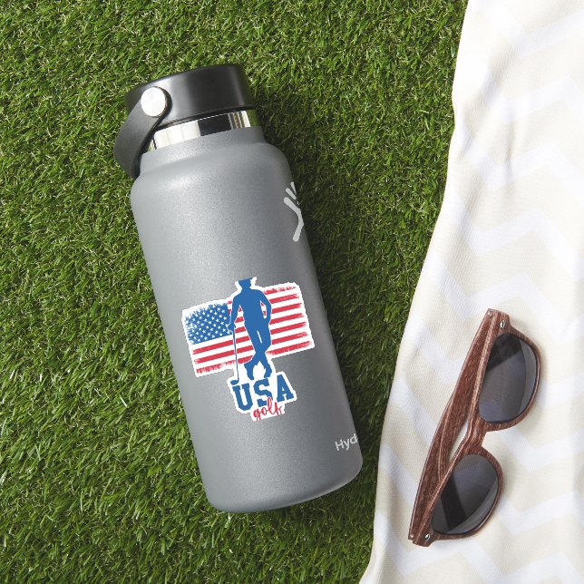 Sticker Patriotic Golf USA (HydroFlask Insitu)