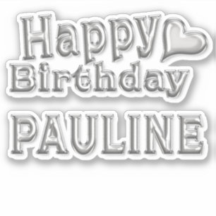 Sticker Pauline Happy Birthday