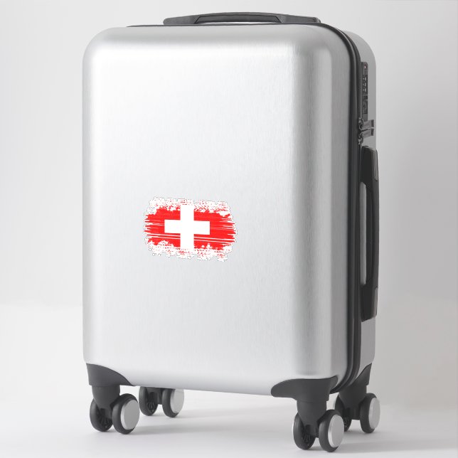 Sticker pavillon suisse (Sur valise)