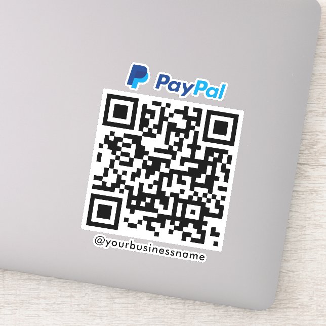 Sticker Paypal QR Code d'analyse de paiement pour payer bl (Détail)