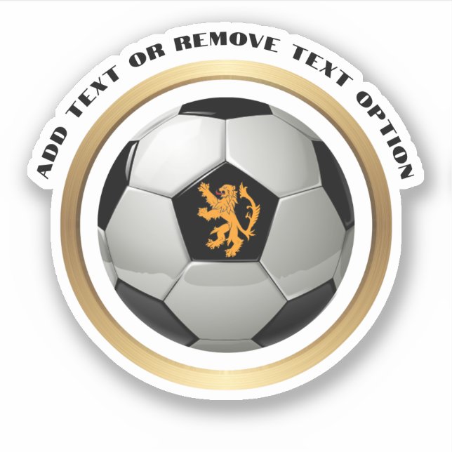 Sticker Pays-Bas Soccer Ball Sports (Devant)