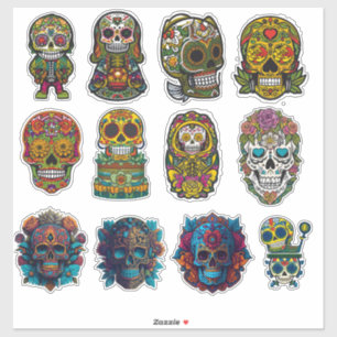 Sticker Peau de sucre Art 12 pièce Pack traditionnel