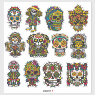 Sticker Peau de sucre Art 12 pièces Folk Art Pack