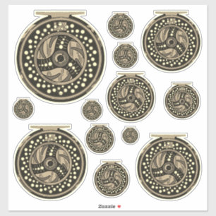 Sticker Pêche au mouflon Pêcheuse d'art