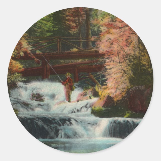 Sticker pêcheur de Black Hills (Devant)