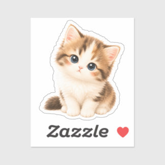 Sticker Pegatina Gatito Kawaii Adorable