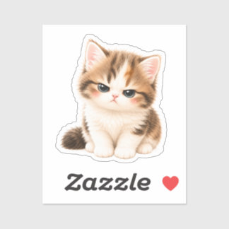 Sticker Pegatina Gatito Kawaii Adorable