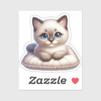 Sticker Pegatina Gatito Kawaii Adorable
