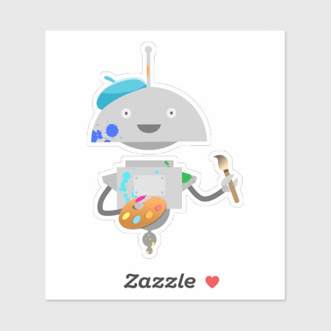 Sticker Peintre Mia (Feuille)