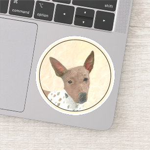 Sticker Peinture américaine sans poil Terrier - Chien Art