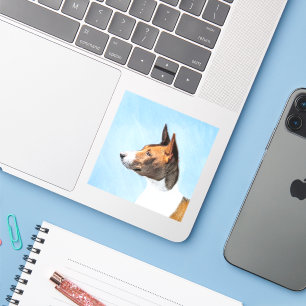 Sticker Peinture Basenji - Belle Art Original