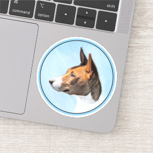 Sticker Peinture Basenji - Belle Art Original