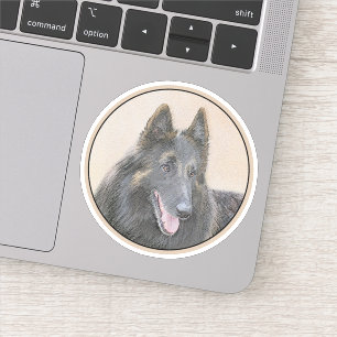 Sticker Peinture belge Tervuren - Cute Original Chien Art