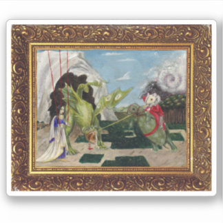 Sticker Peinture de souris à partir de thé de sang et de c